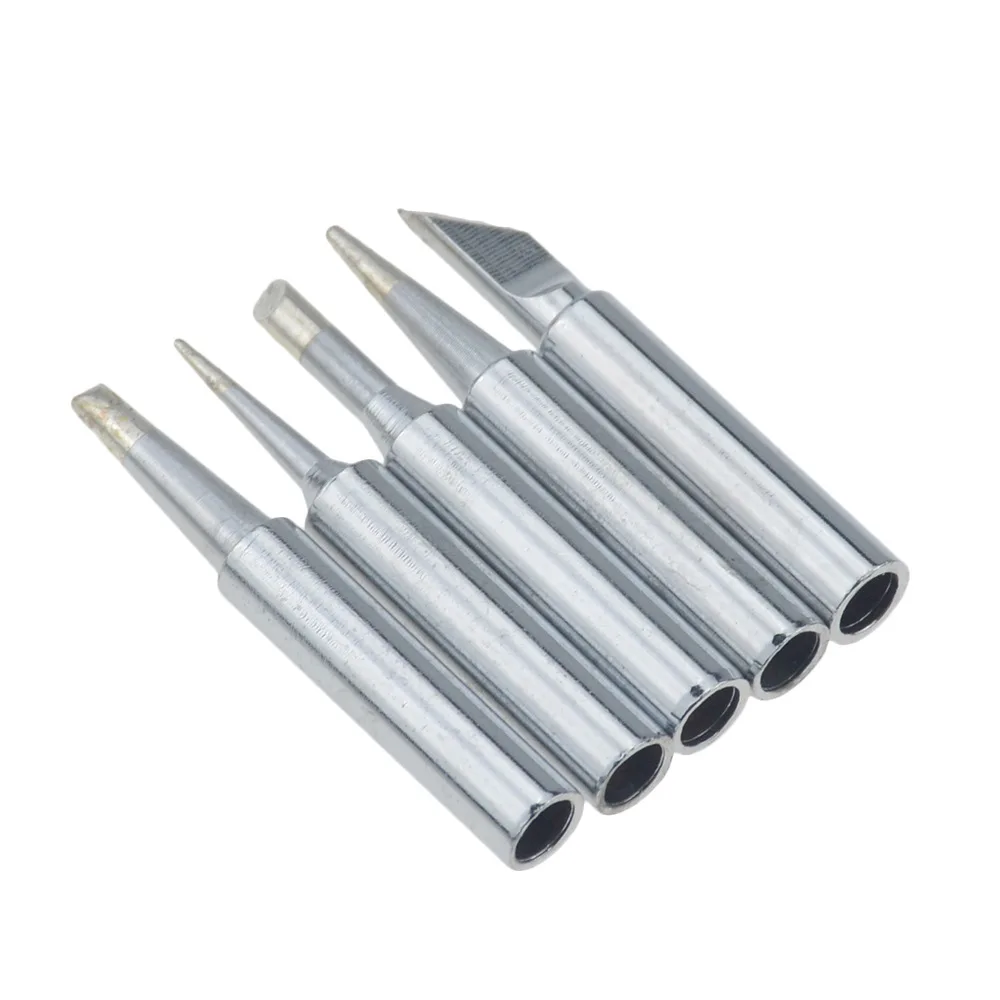 5Pcs I+B+K+2.4D+3C Soldering Iron Iron 900M Soldering Iron Head Set Inside Hot Bare Iron/Copper Electric Soldering Iron Tip