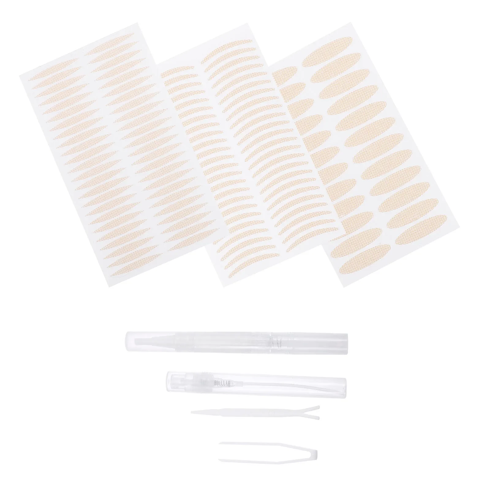 1 Set Adesivo per doppia palpebra dalla vestibilità comoda Nastro per palpebra invisibile riutilizzabile per le donne Kit di strumenti per modellare gli occhi di facile applicazione