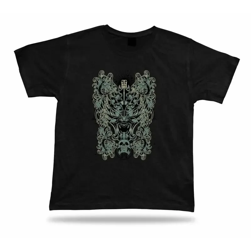 Tshirt Tee Shirt Birthday Gift Idea High Tribute Demon Mask Skull Floral Vine