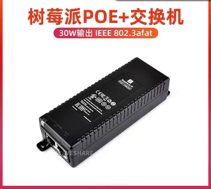 Raspberry Pi PoE switch Raspberry Pi PoE + Injector POE Ethernet fonte de alimentação
