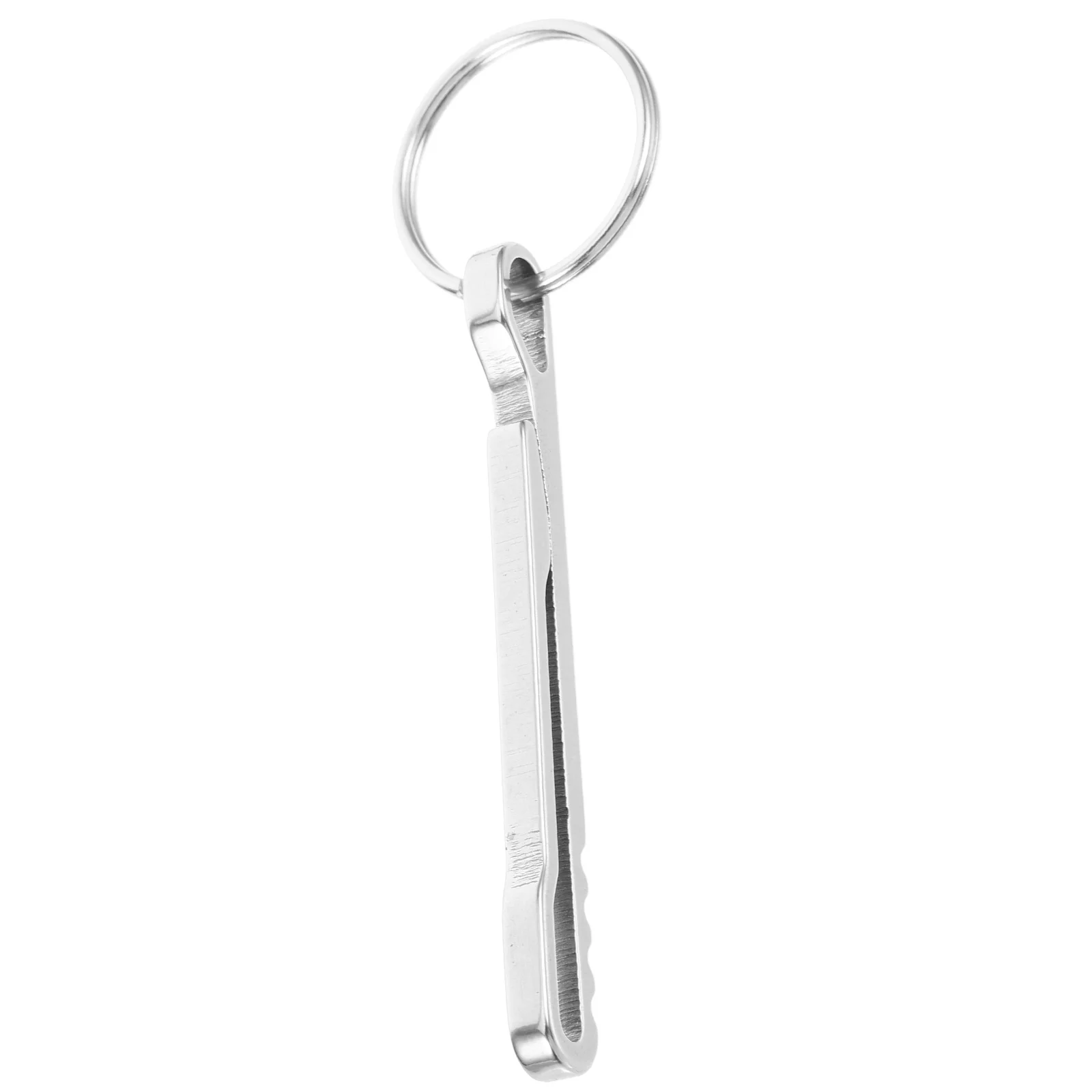 Detachable Stainless Steel Sidewinder Belt Clip Man Keychains Mini Metal Keyring Money for Cash