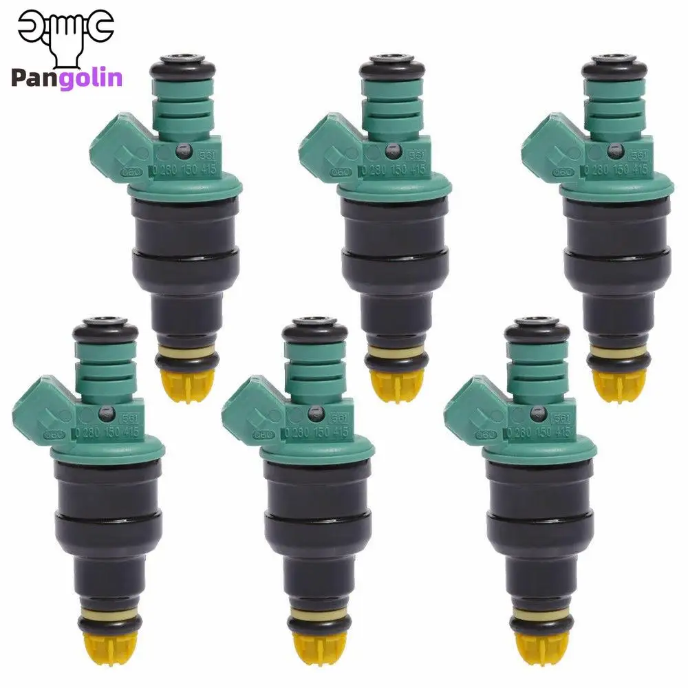 

6pcs Fuel Injectors Nozzles Set 0280150415 New For BMW 323i 325i 525i M3 Flow Matched FJ292 Engine Fuel Supply System Parts