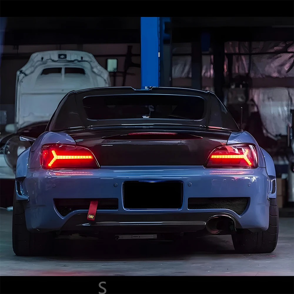 

Автомобильные фары для Honda S2000 1999-2009, обновление автоматических задних фонарей в сборе, новый стиль, светодиодный динамический светильник, стиль заднего стоп-сигнала