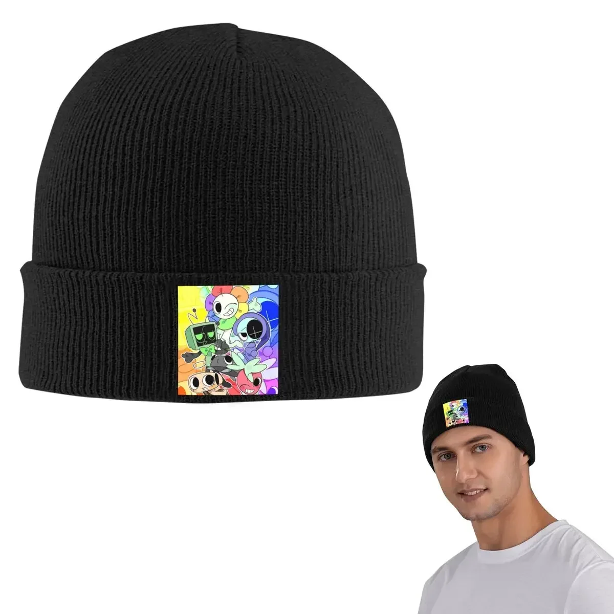 Dandy's World Dandy Warm Knitted Cap Hip Hop Bonnet Hat Autumn Winter Outdoor Beanies Hats For Unisex Adult