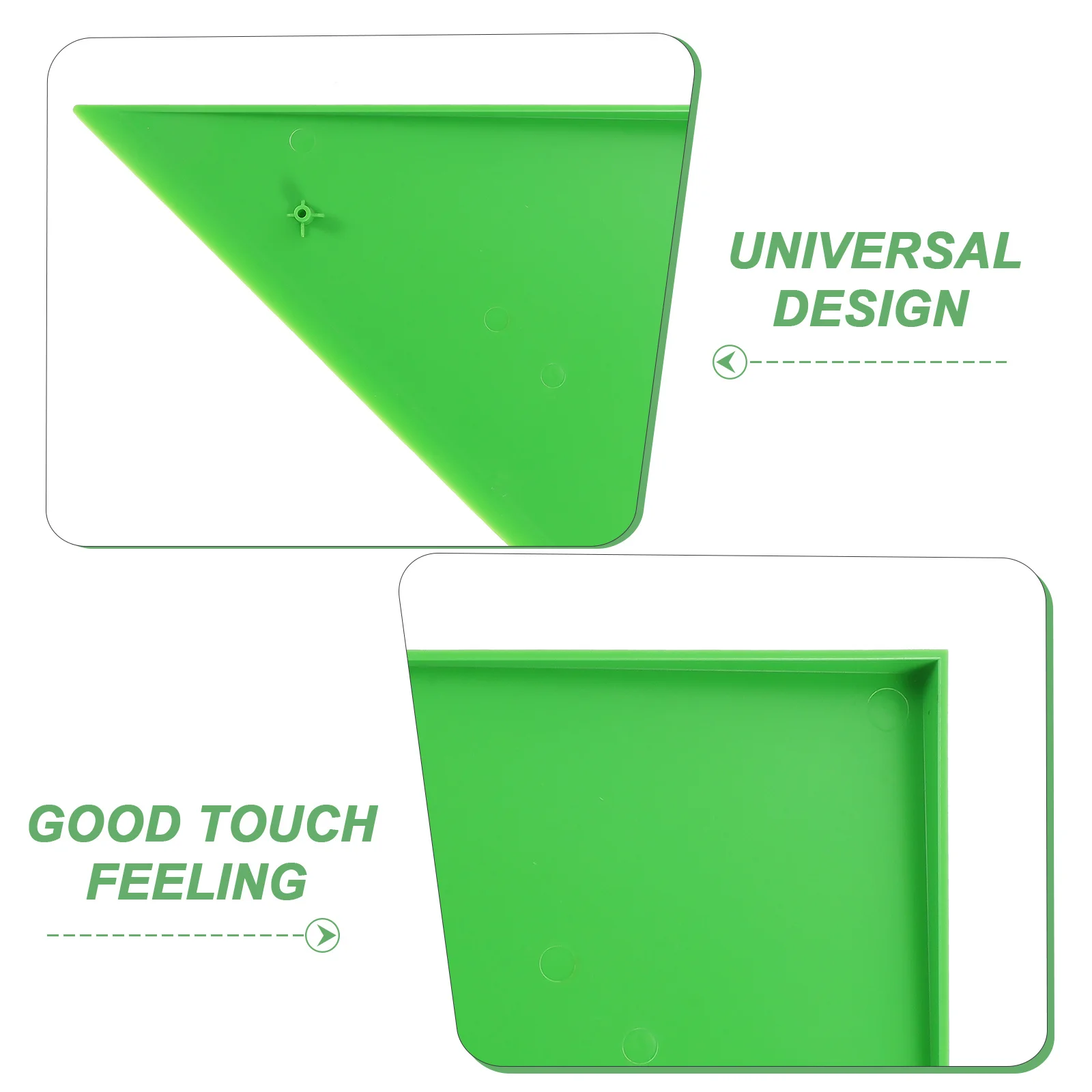 

4Pcs Table Corner Cushions Durable ABS Triangle Protectors Green Universal for Foosball Table Corner Accessories