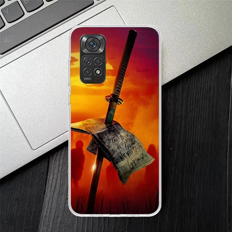 The Walking Dead Michonne Phone Case For Xiaomi Redmi Note 13 12 12S 11 11S 10 10S 11E Pro Plus 11T 9 9S 8 8T 7 5 + Cover Fundas