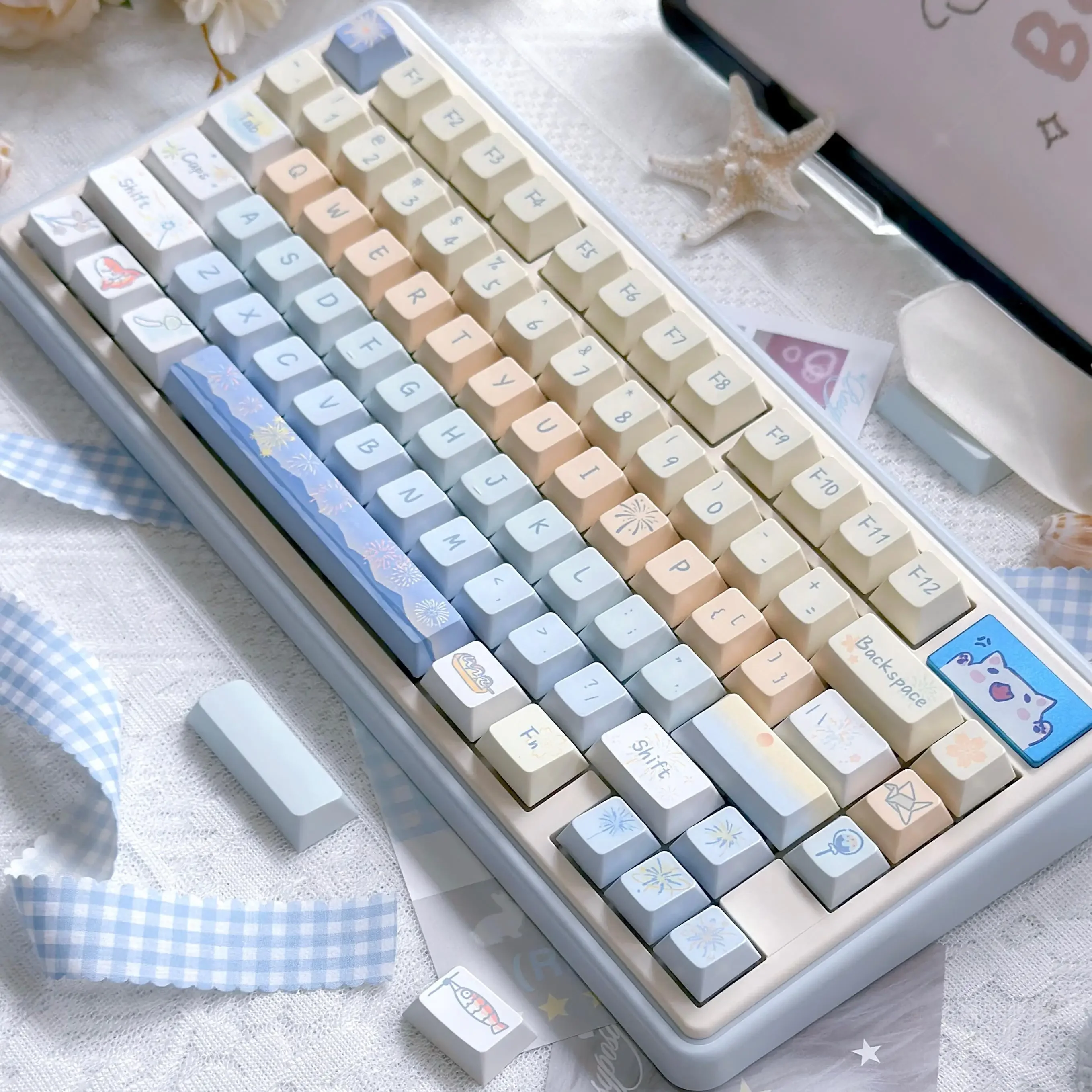 Original Fireworks Assembly 95 keys HI75 s75 keyboard keycaps