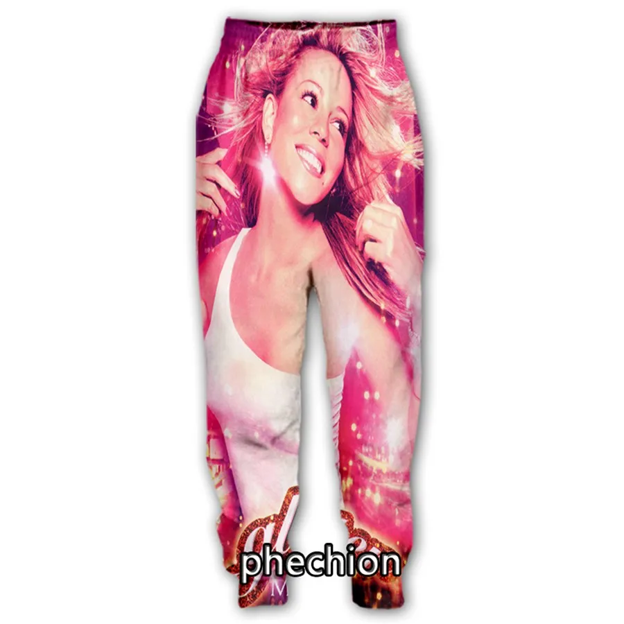 phechion New Men/Women Mariah Carey 3D Printed Casual Streetwear Men Loose Sporting Long Trousers K192