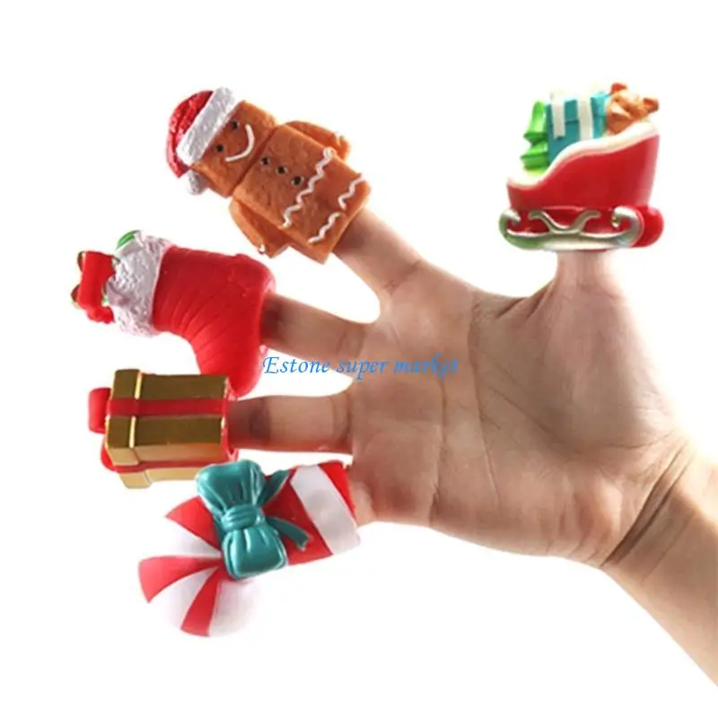 

090B Christmas Finger Puppets for Kids for Play on the Bed Kids Favourite Presents Kids Lovely Present