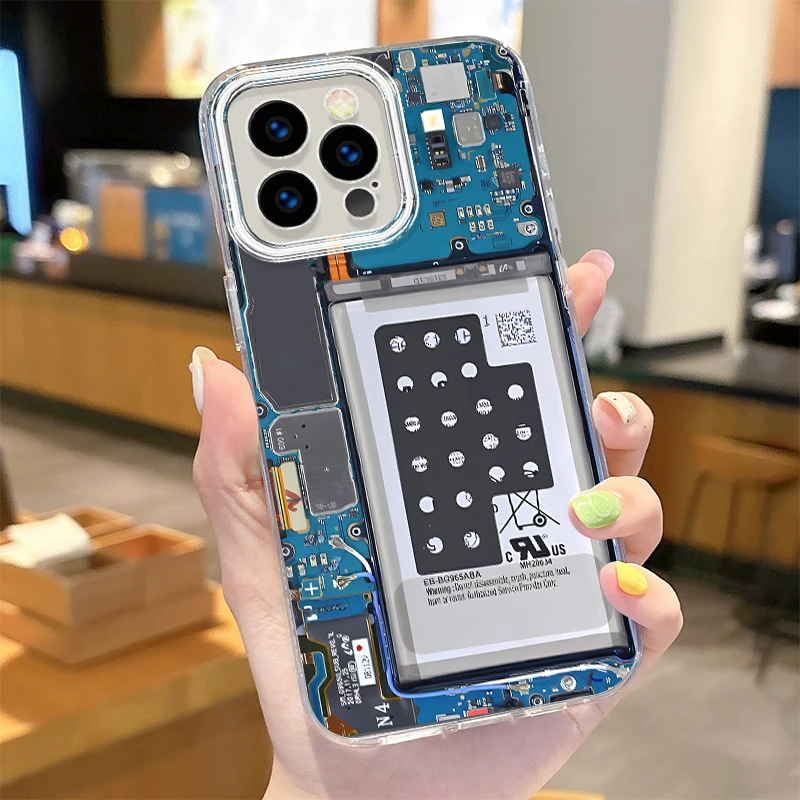 حافظة لهاتف آيفون 16 15 14 13 12 11 Pro Max XR XS X 8 7 6S 6 Plus SE 2020 2022 غطاء صلب Funda