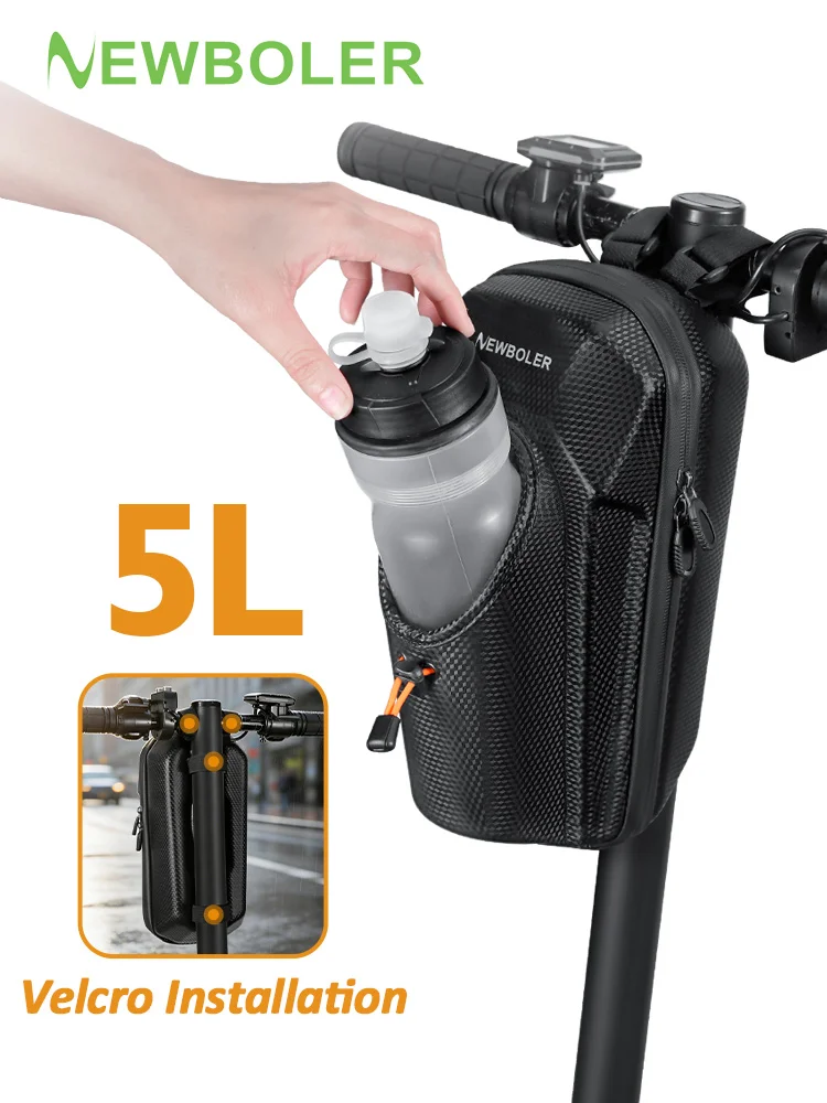 NEWBOLER 3L/5L Elektrische Scootertas Accessoires Elektrische voertuigtas met waterfleszak Waterdichte scooter voortas Fietstas - afbeelding 2
