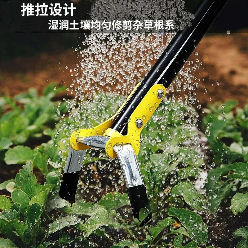 Weeding Tools Garden Gardener Ditching Soil Sowing Long Handle No Bend Stirrup Ring Hoe