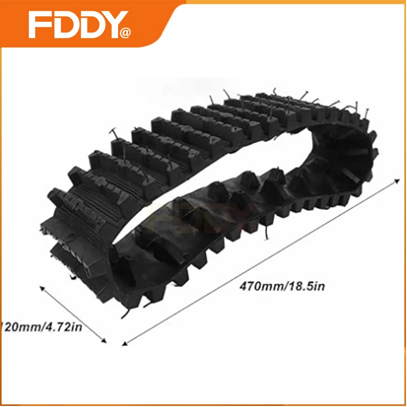 FDDY Rubber Track Caterpillar Tracks For ATV Go Kart UTV Buggy Snow Blower Sand Snowmobile Quad Dirt Bike Wheels Accessories
