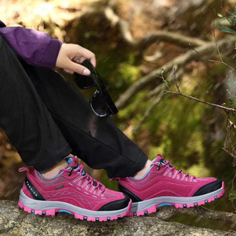 

Обувь для скалолазания, весенне-осенняя кожаная водонепроницаемая противоскользящая обувь для активного отдыха, износостойкая, амортизирующая, для пеших прогулок и путешествий, кроссовки