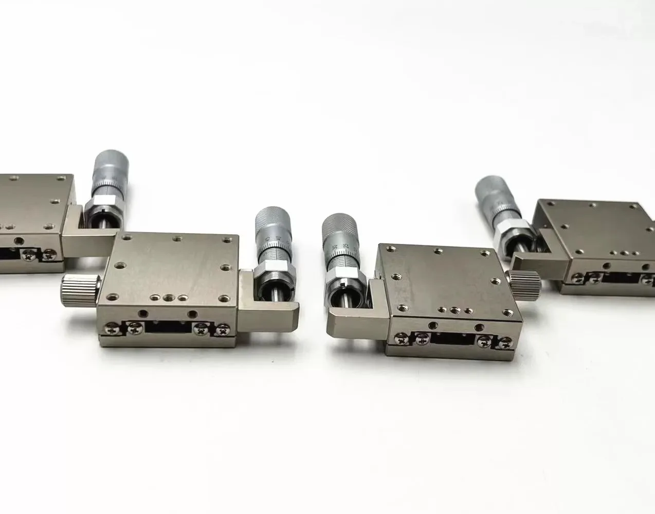40*40mm 60*60 Manual Displacement Platform Stainless Steel Linear Stage X Axis High Precision LBX40-C LBX60-R/L Sliding Table