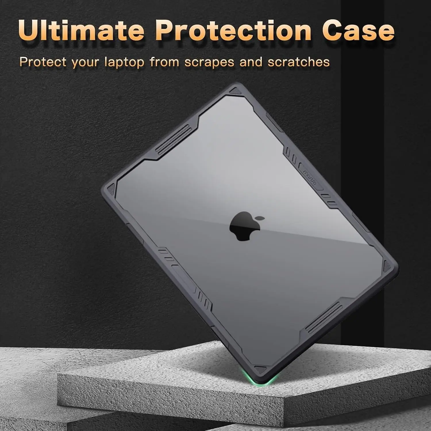 Etui na laptopa do Macbook Air 13, modele M5 A3449, M4 A3240, M3 A3113, M2 A2681, 2026, 2025, 2024, 2022, wytrzymała, twarda obudowa z TPU Bumpe — zdjęcie produktu 3