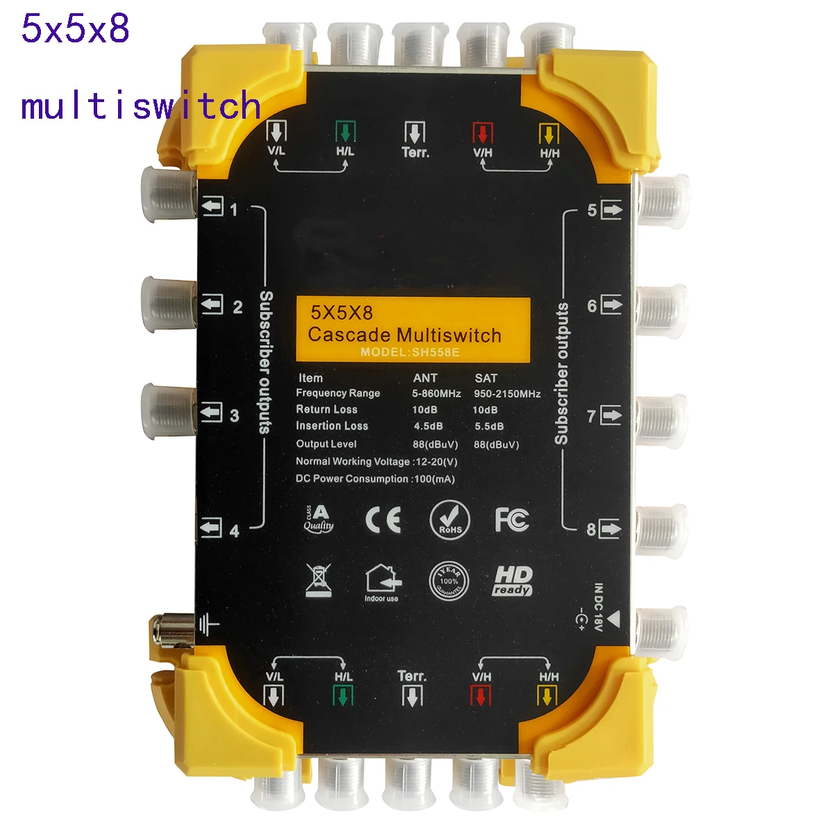 

5x5x8 multiswitch, satellite switch