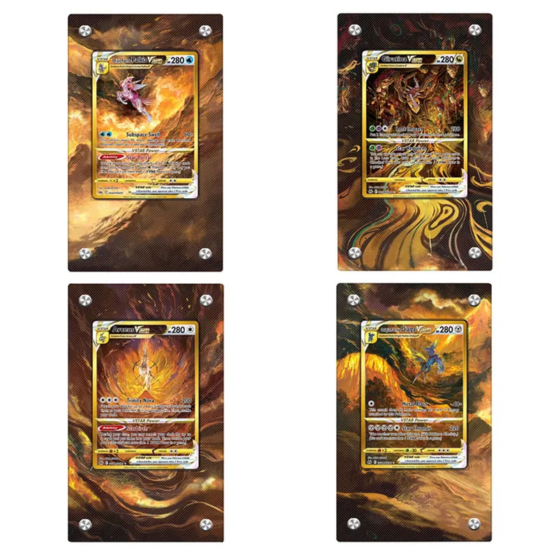 

Новая карманная карта Monster Arceus Brick Giratina Dialga Palkia Vstar, коллекция аниме-игр, подставка для карточек, фоторамка без карты