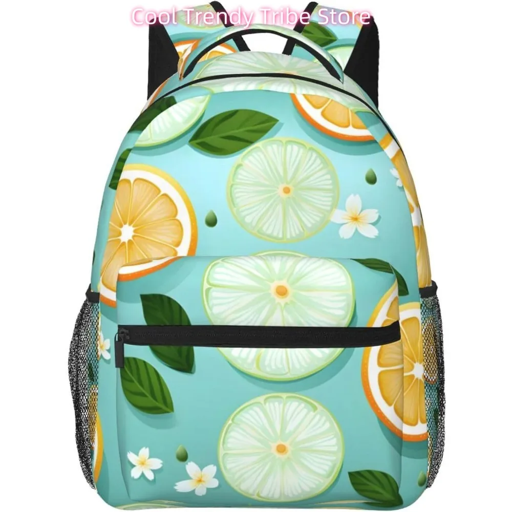 

laptop bag back to school Cartoon Delicious Lemon Lightweight Laptop Backpack Lightweight Multipurpose Travel Casual Daypack Uni