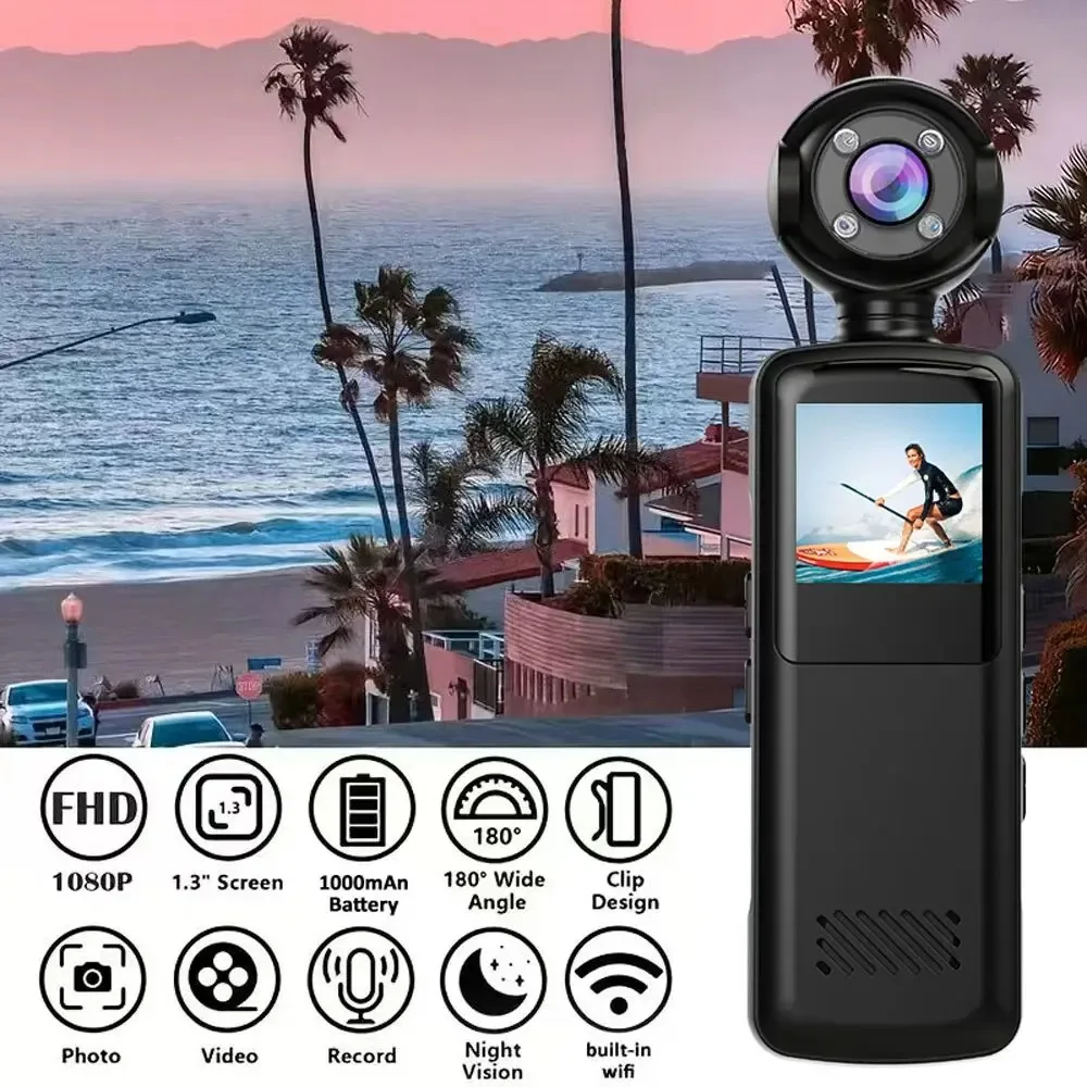 

Новая корпусная камера 1080P, мини-камера HD 1080P, портативный цифровой видеорегистратор для спорта на открытом воздухе, велосипеда, путешествий, персональные Civilians 캠코더