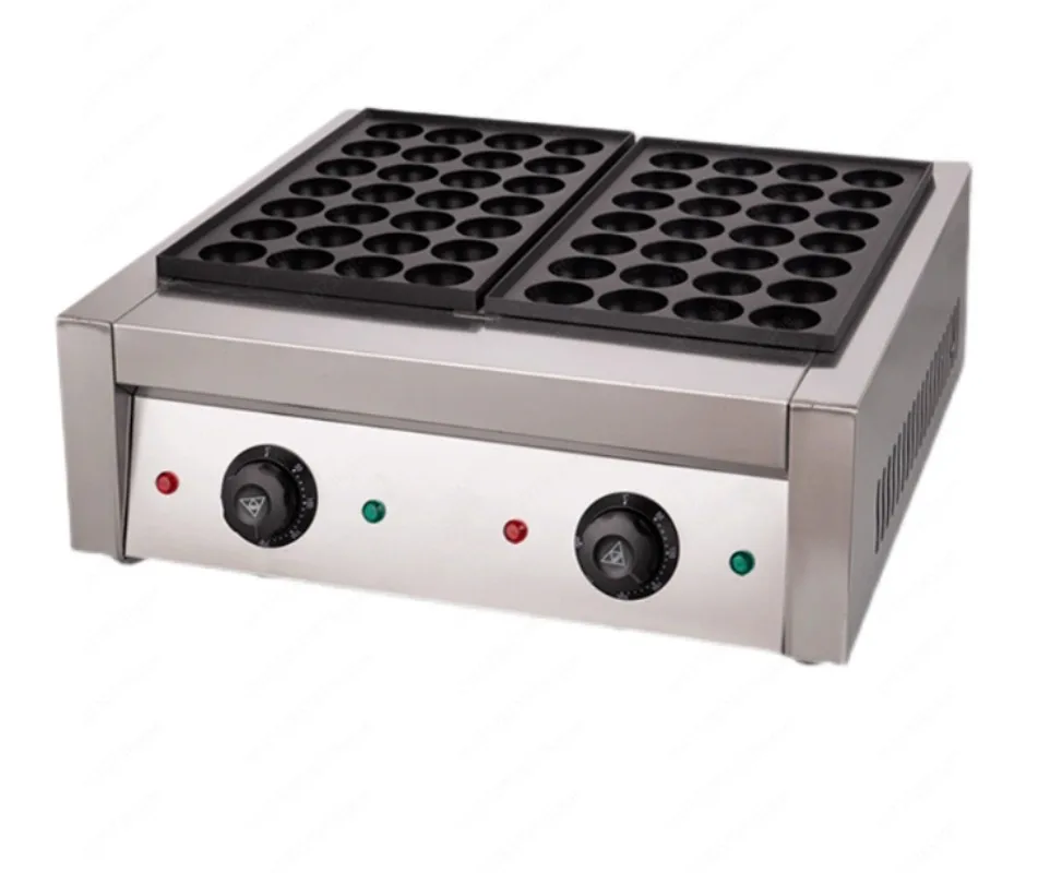 Fish ball octopus stove, snack balls commercial hole machine burning double electric hot plate