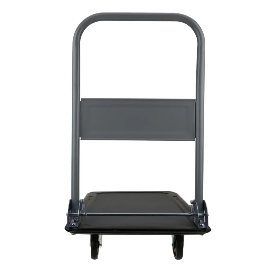 300 Pound Capacity Heavy Duty Utility Rolling Cart for Industrial and Home Use Durable Blue Gray Design with SmoothRunning Whee