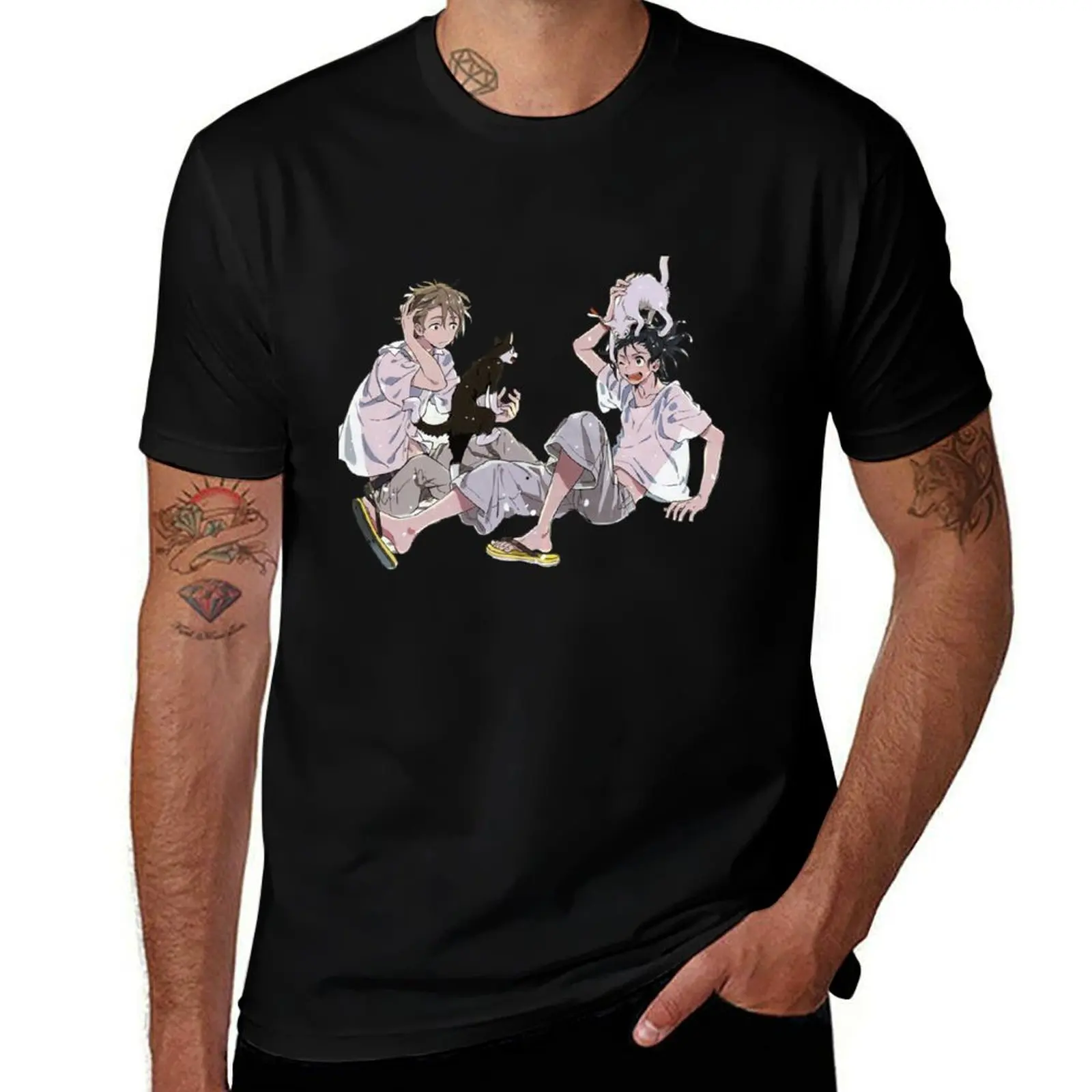 

Umibe no Etranger : Shun X Mio beach T-Shirt t shirt personalised black cotton t-shirt plain for man package T-Shirt