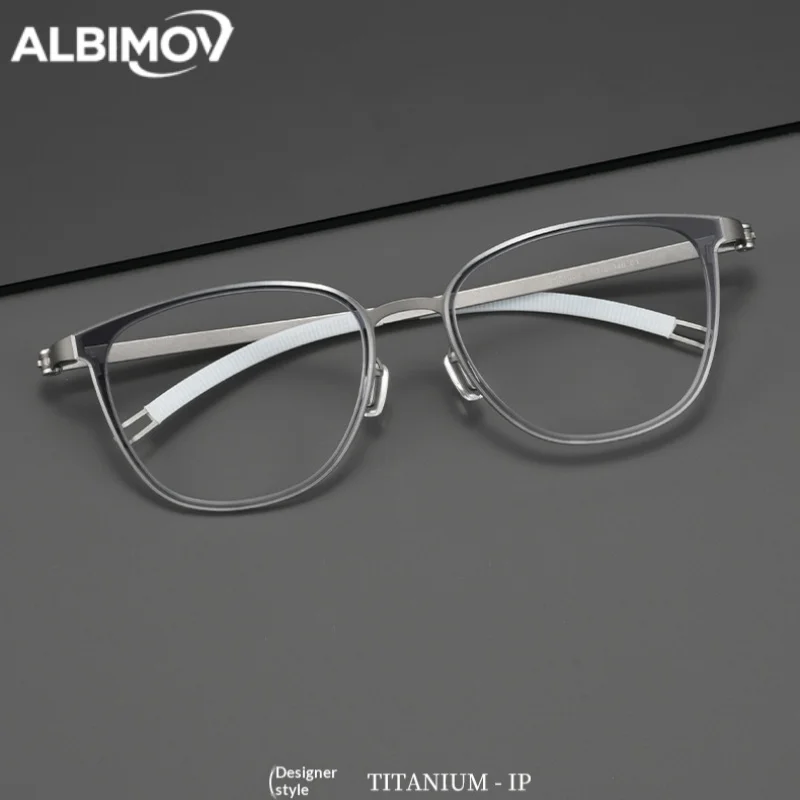 

Оправа для очков в стиле Linde, деловые очки, ультралегкие титановые мужские очки, индивидуальные оптические очки для женщин, очки для близорукости (Gafa)