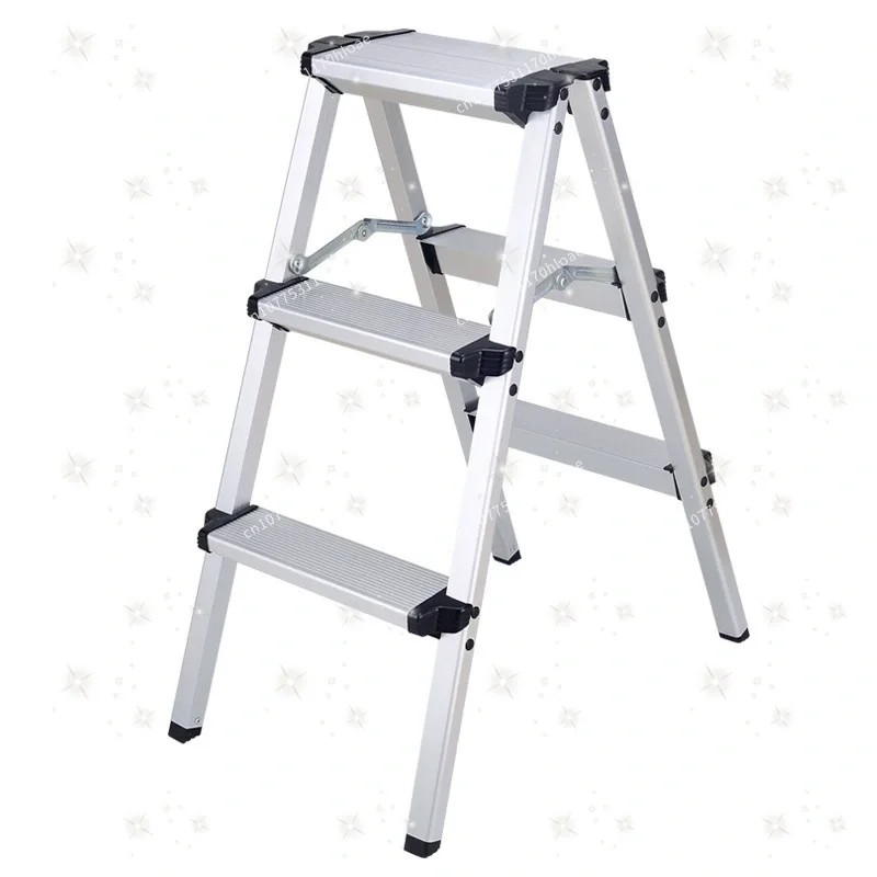folding-3-step-household-ladder-telescopic-aluminum-alloy-adjustable-stair-anti-slip
