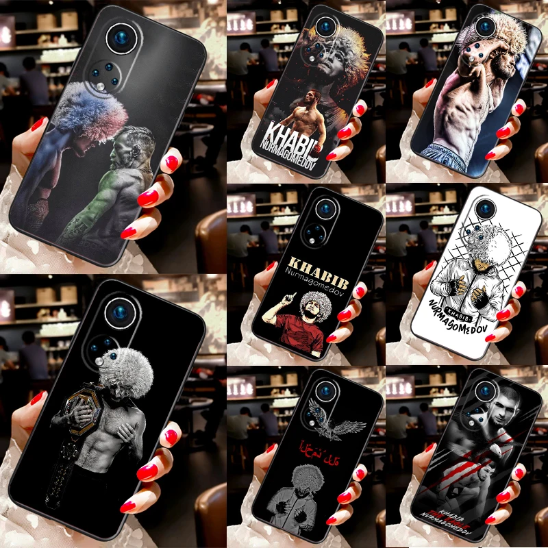 khabib nurmagomedov For Huawei P30 Pro P20 P40 P Smart Nova 9 5T Case For Honor 70 50 X8 X9a Magic 5 Lite Cover