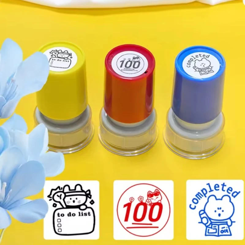 1pc Target Imprint Important Matters Teacher 100 points Encourage Learning Complete Comment Rabbit Pattern Seal