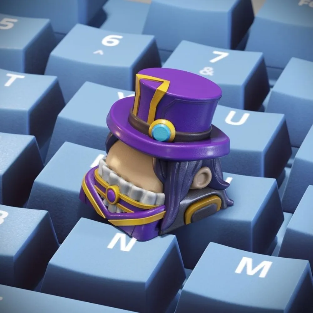 Game Character Personality Creative Keycaps, Cross-Axis universal Customizable DIY Keyboard Caps for Gaming Enthusiasts