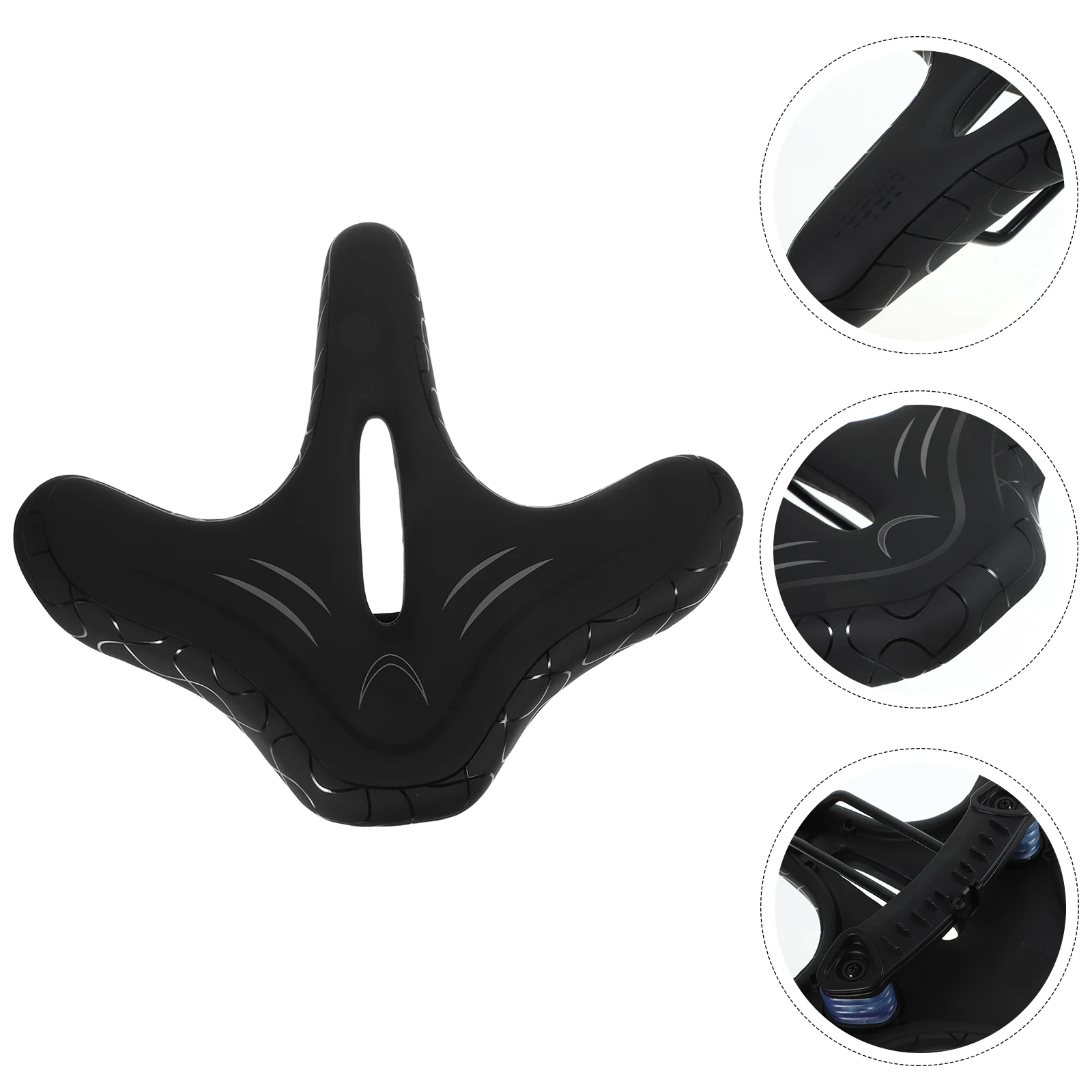 

Oversized Wide Padded Bicycle Saddle Comfortable Shock Absorption Cushion For Mountain Road Easy Installation Wide Bike