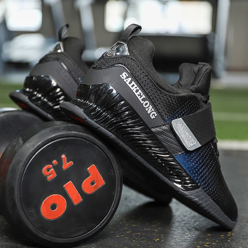 Popular Professional Weightlifting Shoes Men's Professional Fitness Shoes Anti-slip Squat Weightlifting Training Shoes Men