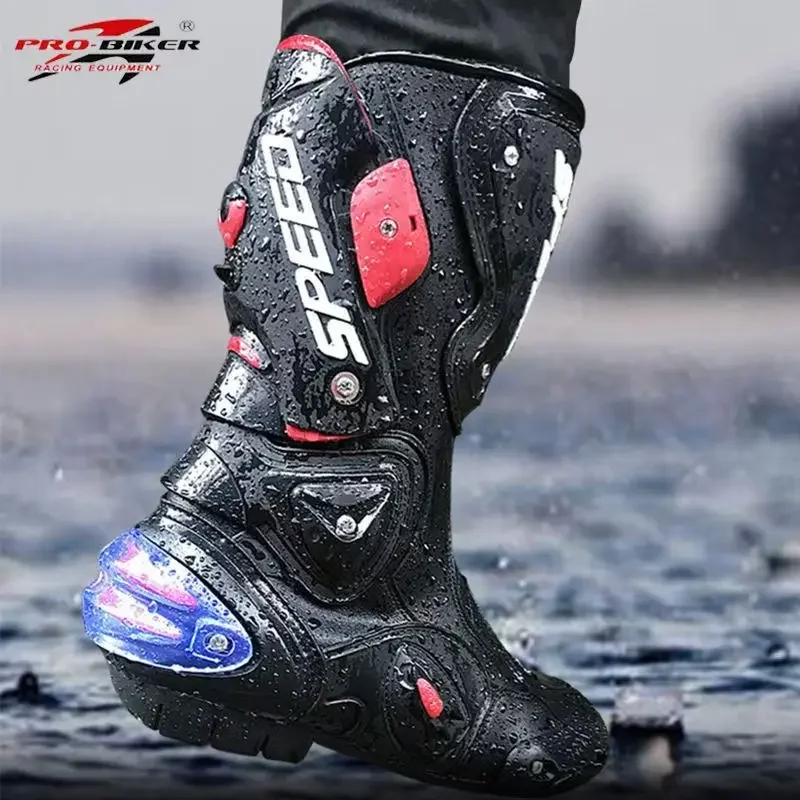 

PRO-BIKER Speed Motorcycle Shoes Racing Boots Off-road Boots Racing Shoes Off-road Rider Boots for Men and Women