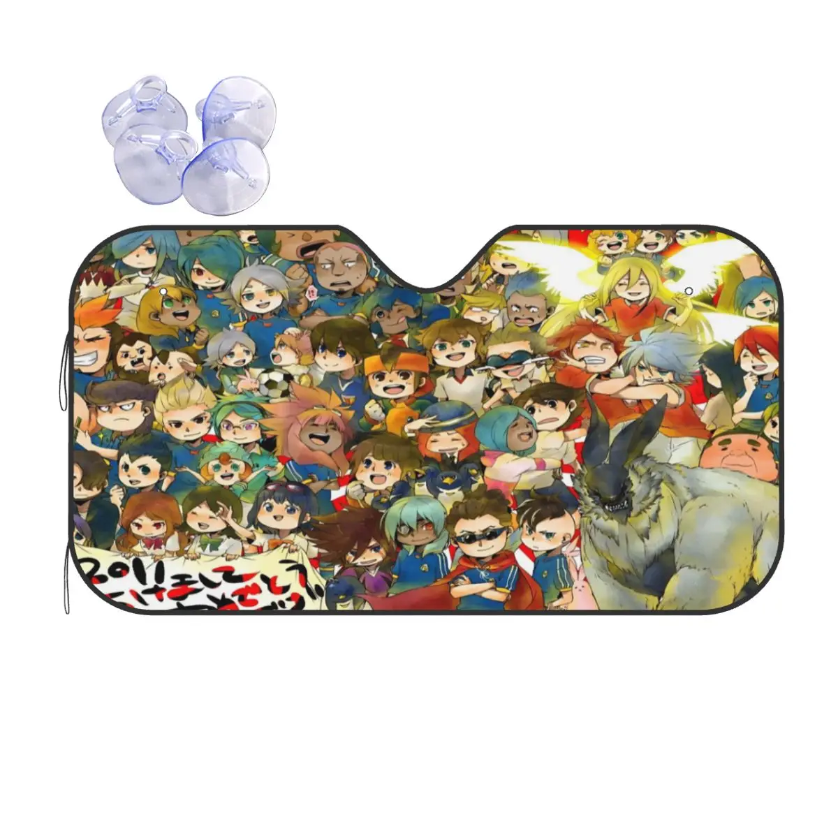 Hot Game Inazuma Eleven Sunshade Windscreen Cute Car Front Window Visor 70x130cm Sunshade Visor Solar Protect