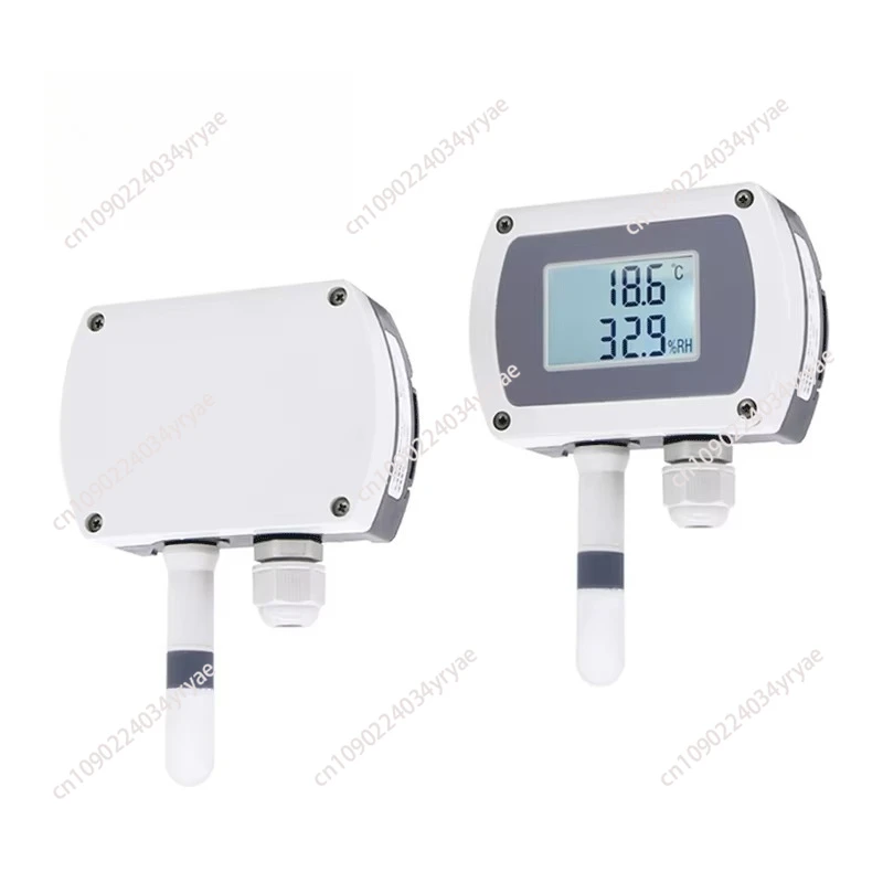 

4-20mA wall-mounted air temperature and humidity transmitter with display track installation