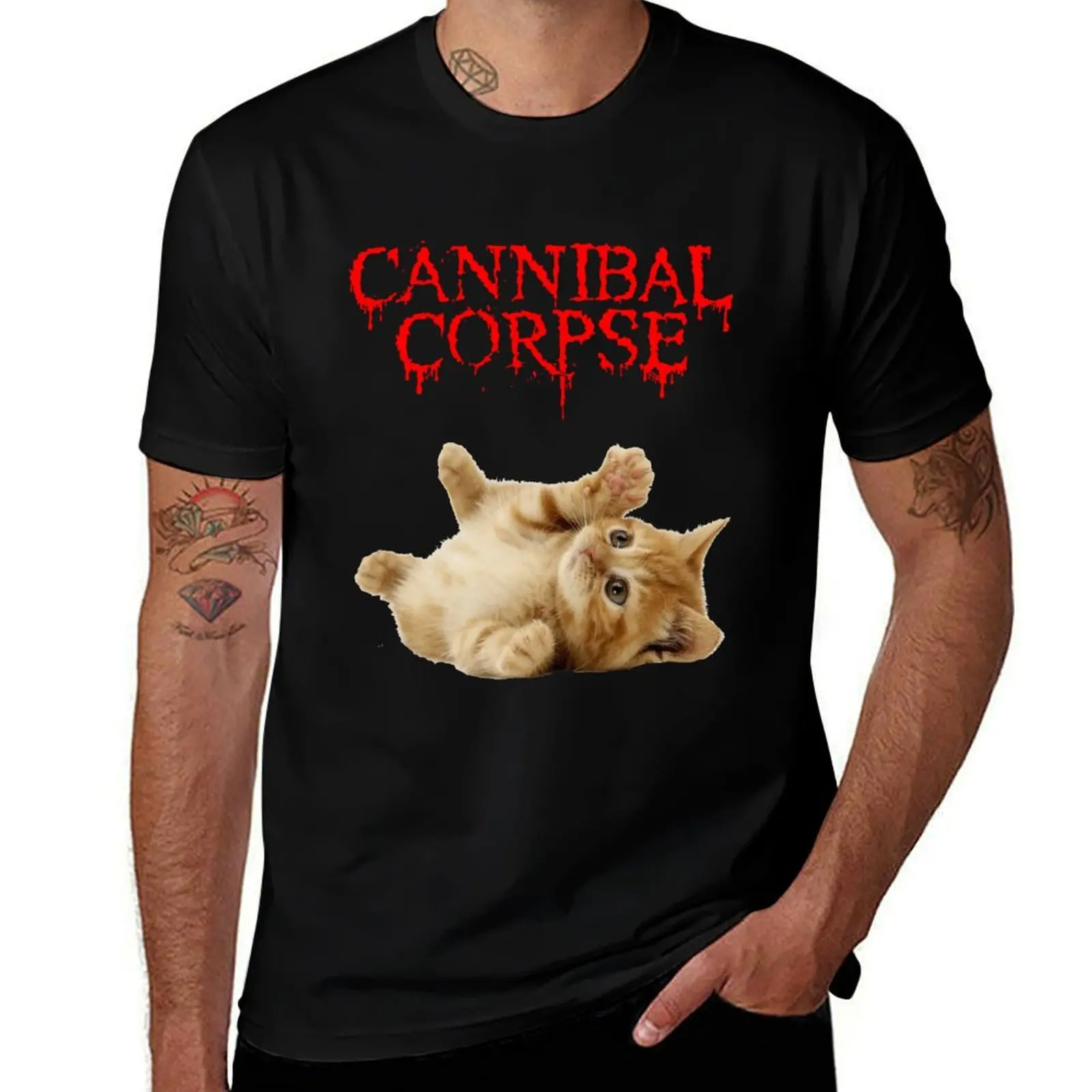 

cannibal corpse T-Shirt Trendy Print Short Sleeve T-Shirt