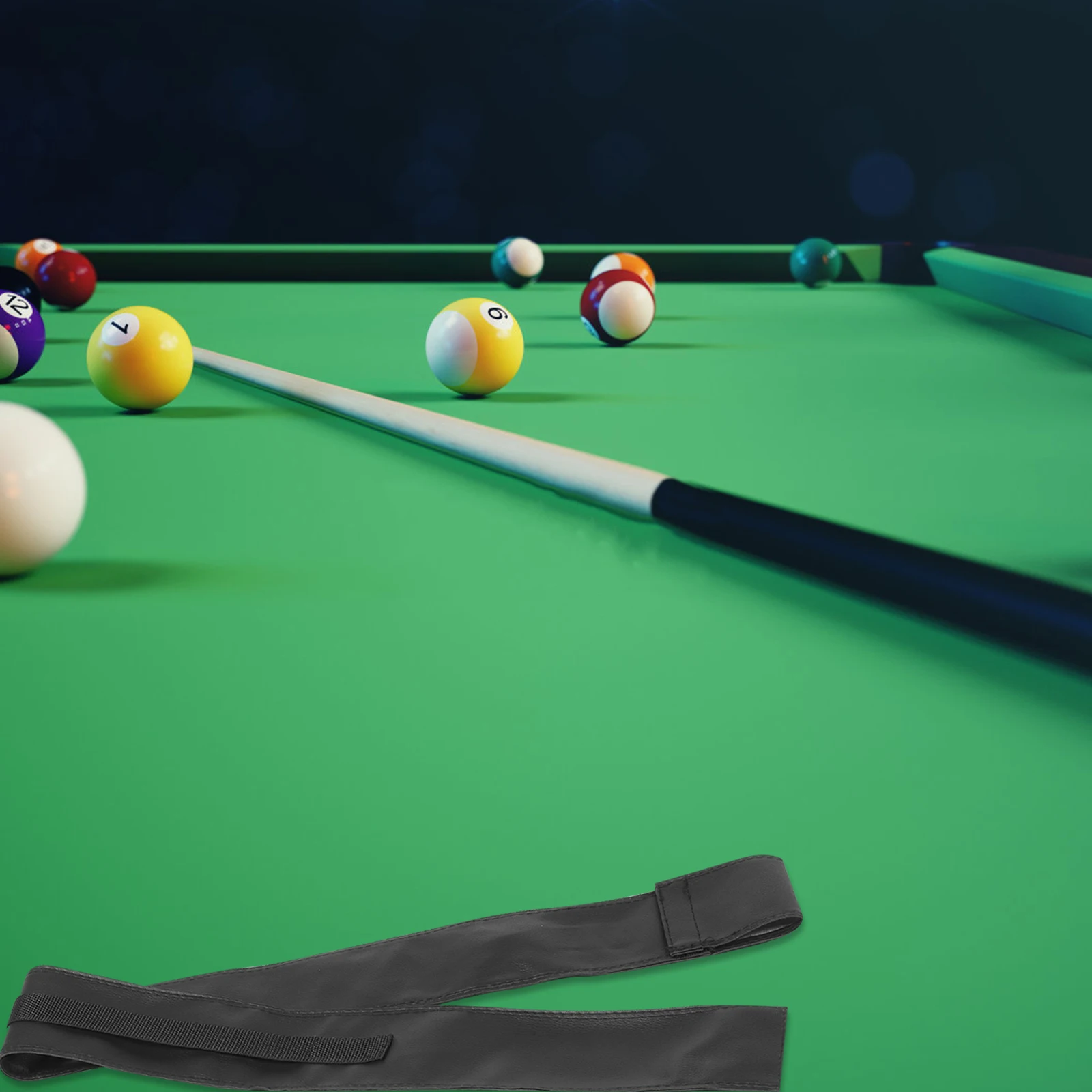 

Pool Cue Case Stick Bag Accessories Tote Pu Holder Billiard Storage Carry Durable Adjustable Strap Fits Cues Protect