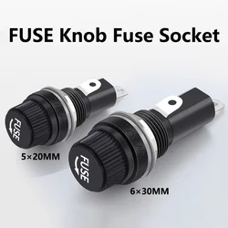 5/20/100PCS 5*20mm 6*30mm Glass Fuse Holders Insurance Tube Socket Fuse Holder For Insurance Panel Mount Fuse Holder 5x20 6x30