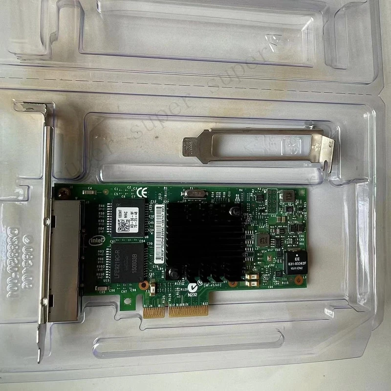 S+    I350-T4v2 Intel network card, NHI350AM4 chip 4-port Gigabit network card,