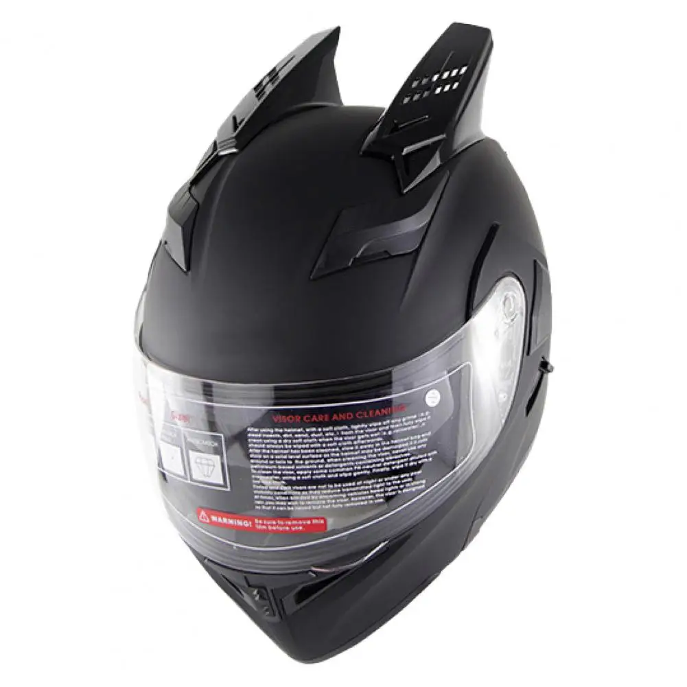 A Pair Lightweight Motorcycle Riding Gear  Creative Bright Black Helmet Accessories  Anti-shock Motorcycle Helmet Decoration