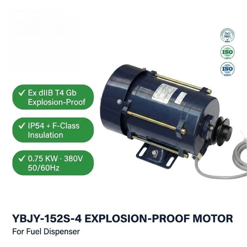 Strictly inspect YBJY-152S-4 explosion-proof motor tanker, spare motor, small gas station equipment matching
