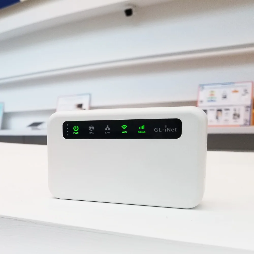 GL.iNet Puli GL-XE300 4G LTE Smart VPN Router Portable WiFi Wireless Travel Hotspot, OpenWrt, 5000mAhBattery, OpenVPN