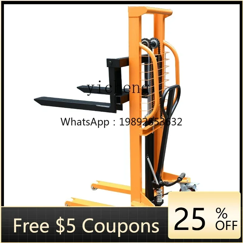 

LYY manual hydraulic stacker truck small pedal hydraulic lift truck portable lift small forklift