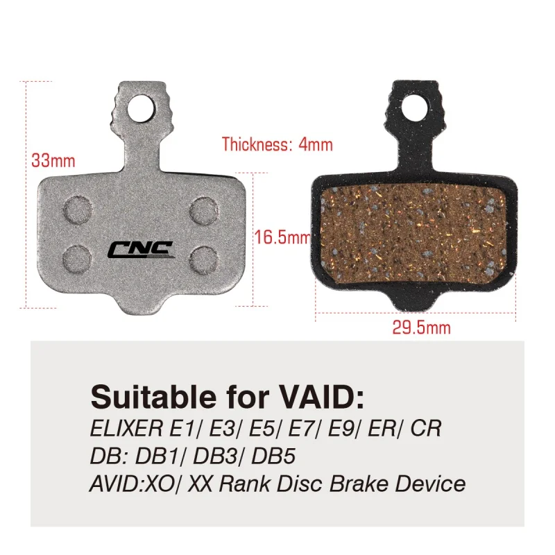 SUNTNUR Ceramic Mtb Brake Pads For AVID ELIXIR 1 3 5 7 9 CR R Mag SRAM XO XX World Cup 2 Pair