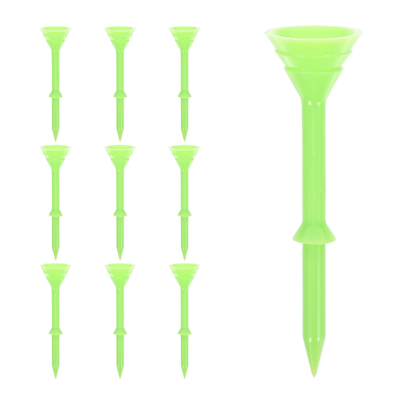 

10pcs Golf Tees Plastic ABS Material Sturdy Tall Ball Holder Spike Replacement Practice Accessories Supplies Holders Man Gift