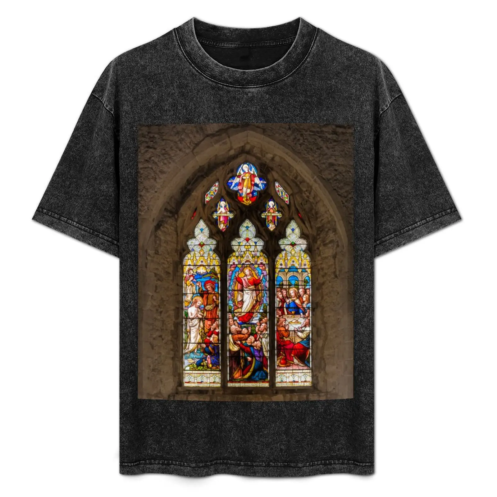 

Stained Glass T-Shirt Plus Size Lightweight Top