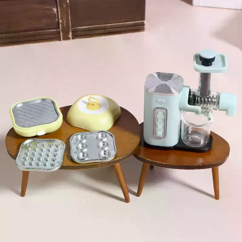 Dollhouse Mini Kitchenware Dining Table Food Model Dollhouse Kitchen Decoration Dolls House Accessories Micro Scene Props