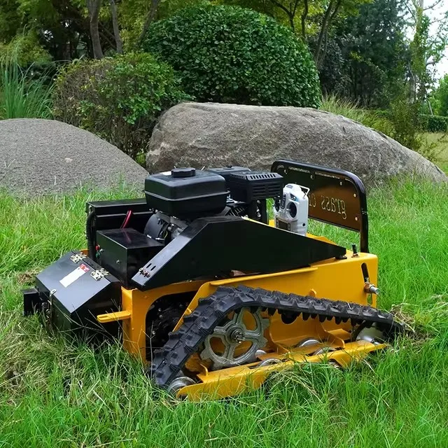 Customized Industrial grass cutting machine remote control slope lawn mowers 19/31inch remote flail mower for garden and farm